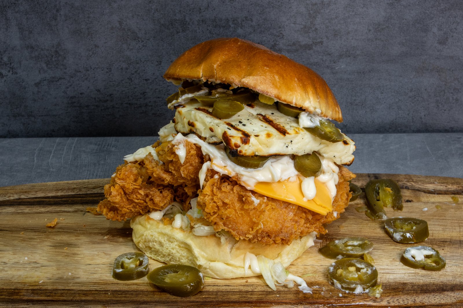 Halloumi Chicken Stack